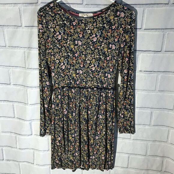 Rewind Dresses & Skirts - Rewind floral dress size Medium long sleeve blue